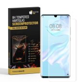 4x 9H Panzerglas für Huawei P30 Pro FULL CURVED...