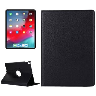 1x Schutzhülle für iPad Pro 12.9 (2018-2019-2020-2021) Tablet Hülle Schutz Tasche Case Cover Schwarz 360 Grad drehbar Rotation Bumper