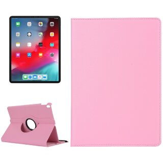 1x Schutzhülle für iPad Pro 12.9 (2018-2019-2020-2021) Tablet Hülle Schutz Tasche Case Cover Pink 360 Grad drehbar Rotation Bumper