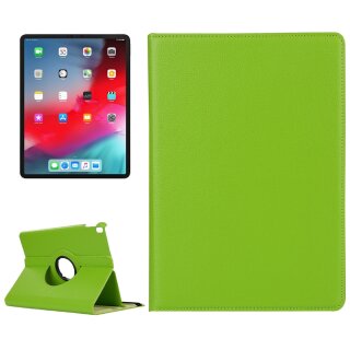 1x Schutzhülle für iPad Pro 12.9 (2018-2019-2020-2021) Tablet Hülle Schutz Tasche Case Cover Grün 360 Grad drehbar Rotation Bumper