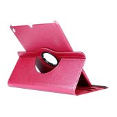 1x Schutzhülle für iPad Pro 12.9 (2018-2019-2020-2021) Tablet Hülle Schutz Tasche Case Cover Rose 360 Grad drehbar Rotation Bumper