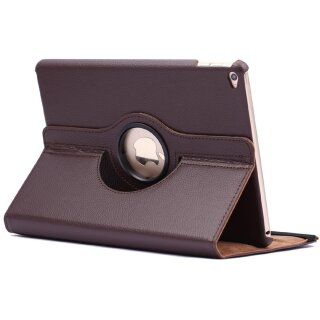 Schutzhülle für iPad Air Tablet Hülle Schutz Tasche Case Cover Braun 360 Grad drehbar Rotation Bumper