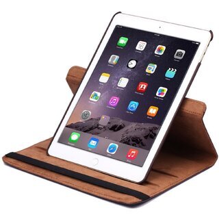 Schutzhlle fr iPad Air Tablet Hlle Schutz Tasche Case Cover Braun 360 Grad drehbar Rotation Bumper