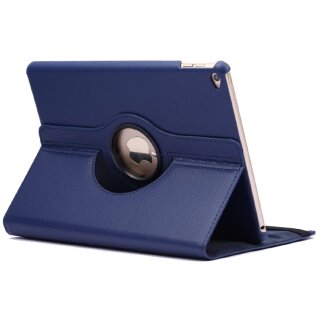 Schutzhülle für iPad Air Tablet Hülle Schutz Tasche Case Cover Dunkel Blau 360 Grad drehbar Rotation Bumper