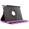 Schutzhülle für iPad Air 2 9.7 Tablet Hülle Schutz Tasche Case Cover Lila 360 Grad drehbar Rotation Bumper