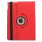 Schutzhülle für iPad Air 2 9.7 Tablet Hülle Schutz Tasche Case Cover Rot 360 Grad drehbar Rotation Bumper