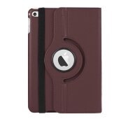 Schutzhülle für iPad Mini 4/5/6 Tablet Hülle Schutz Tasche Case Cover Braun 360 Grad drehbar Rotation Bumper