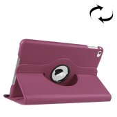 Schutzhülle für iPad Mini 4/5/6 Tablet Hülle Schutz Tasche Case Cover Lila 360 Grad drehbar Rotation Bumper