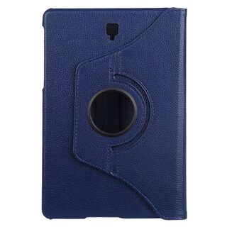 Tablet Tasche fr Samsung Galaxy Tab S4 10.5 Leder Schutzhlle 360 Case Cover Blau