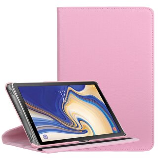 Tablet Tasche für Samsung Galaxy Tab S4 10.5 Leder Schutzhülle 360° Case Cover Pink