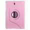 Tablet Tasche für Samsung Galaxy Tab S4 10.5 Leder Schutzhülle 360° Case Cover Pink
