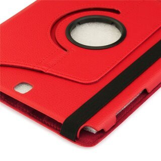 Tablet Tasche fr Samsung Galaxy Tab A 9.7 Leder Schutzhlle Case Cover 360 Rot