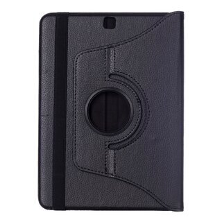 Tablet Tasche fr Samsung Galaxy Tab S2 9.7 Leder Schutz Hlle 360 Case Cover Schwarz