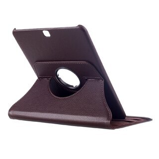 Tablet Tasche fr Samsung Galaxy Tab S2 9.7 Leder Schutz Hlle 360 Case Braun