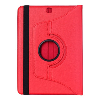 Tablet Tasche fr Samsung Galaxy Tab S2 9.7 Leder Schutz Hlle 360 Case Rot