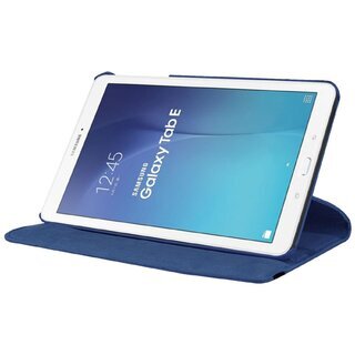 Tablet Tasche fr Samsung Galaxy Tab E 9.6 Leder Schutz Hlle 360  Case Blau