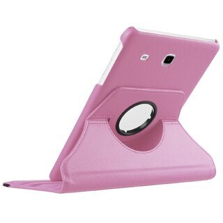 Tablet Tasche fr Samsung Galaxy Tab E 9.6 Leder Schutz Hlle 360  Case Pink