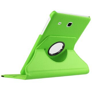 Tablet Tasche fr Samsung Galaxy Tab E 9.6 Leder Schutz Hlle 360  Case Grn