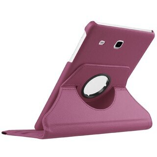Tablet Tasche fr Samsung Galaxy Tab E 9.6 Leder Schutz Hlle 360  Case Lila