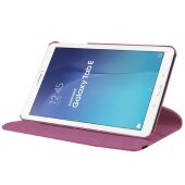 Tablet Tasche für Samsung Galaxy Tab E 9.6 Leder Schutz Hülle 360 ° Case Lila