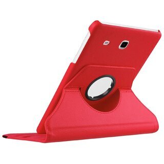 Tablet Tasche fr Samsung Galaxy Tab E 9.6 Leder Schutz Hlle 360  Case Rot