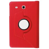 Tablet Tasche für Samsung Galaxy Tab E 9.6 Leder Schutz Hülle 360 ° Case Rot