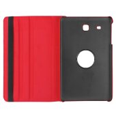 Tablet Tasche für Samsung Galaxy Tab E 9.6 Leder Schutz Hülle 360 ° Case Rot