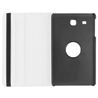 Tablet Tasche fr Samsung Galaxy Tab E 9.6 Leder Schutz Hlle 360  Case Wei