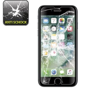 Schutzhlle fr iPhone 8 Gardient Glashlle Cover Case Hlle Tasche Bumper Schwarz
