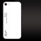 Schutzhülle für iPhone 8 Gardient Glashülle Cover Case Hülle Tasche Bumper Weiß