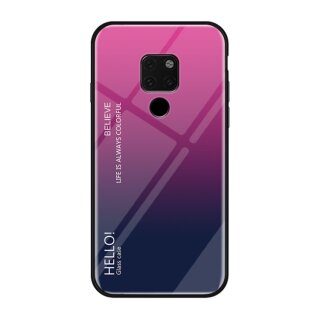 Handy Tasche für Huawei Mate 20 X Gradient Case Schutz Hülle Bumper Cover Pink