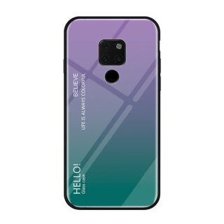 Handy Tasche für Huawei Mate 20 X Gradient Case Schutz Hülle Bumper Cover Lila