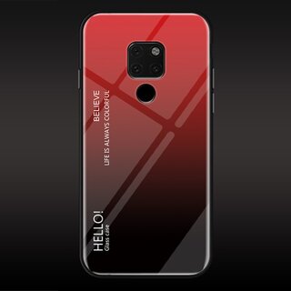 Handy Tasche fr Huawei Mate 20 X Gradient Case Schutz Hlle Bumper Cover Rot