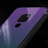 Handy Tasche für Huawei Mate 20 X Gradient Case Schutz Hülle Bumper Cover Rot