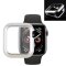 Metall Schutzhülle für Apple Watch 4/ 5/ 6/ 2020/ 2023/ SE 44 mm Case Cover Magnetisch Bumper Tasche Silber