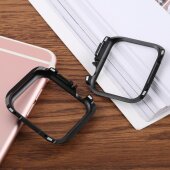 Metall Schutzhülle für Apple Watch 4/ 5/ 6/ 2020/ 2023/ SE 40 mm Case Cover Magnetisch Bumper Tasche Schwarz