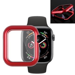 Metall Schutzhülle für Apple Watch 4/ 5/ 6/ 2020/ 2023/ SE 40 mm Case Cover Magnetisch Bumper Tasche Rot