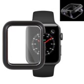 Metallhülle für Apple Watch 1/ 2/ 3 38 mm Case Cover Magnetisch Bumper Tasche Schwarz