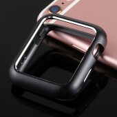 Metallhülle für Apple Watch 1/ 2/ 3 38 mm Case Cover Magnetisch Bumper Tasche Schwarz