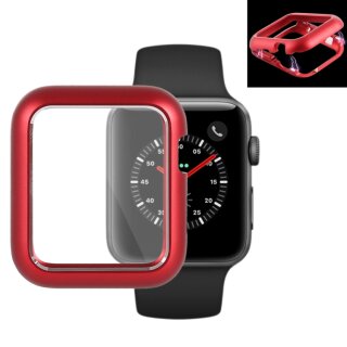 Metallhülle für Apple Watch 1/ 2/ 3 38 mm Case Cover Magnetisch Bumper Tasche Rot