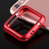 Metallhülle für Apple Watch 1/ 2/ 3 38 mm Case Cover Magnetisch Bumper Tasche Rot