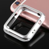 Metallhülle für Apple Watch 1/ 2/ 3 38 mm Case Cover Magnetisch Bumper Tasche Silber
