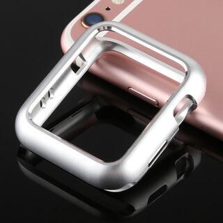 Metallhlle fr Apple Watch 2 & 3 42mm Case Cover Magnetisch Bumper Tasche Silber