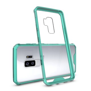 Handytasche fr Samsung Galaxy S9 Case Schutz Hlle Cover Transparent Grn
