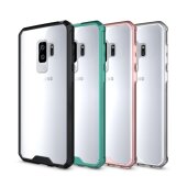 Handytasche für Samsung Galaxy S9 Case Schutz Hülle Cover Transparent Grün