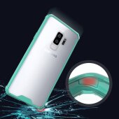 Handytasche für Samsung Galaxy S9 Case Schutz Hülle Cover Transparent Grün