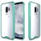 Handytasche für Samsung Galaxy S9 Case Schutz Hülle Cover Transparent Grün