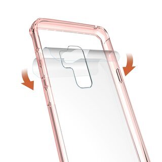 Handytasche fr Samsung Galaxy S9 Case Schutz Hlle Cover Transparent Pink