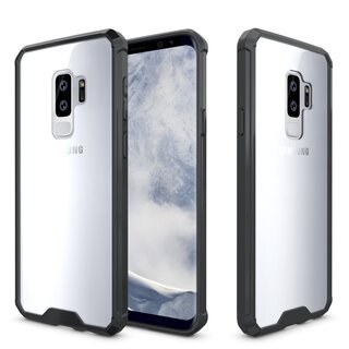 Handytasche fr Samsung Galaxy S9 Plus Full Case Schutz Hlle Transparent Schwarz