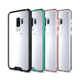 Handytasche fr Samsung Galaxy S9 Plus Full Case Schutz Hlle Transparent Pink